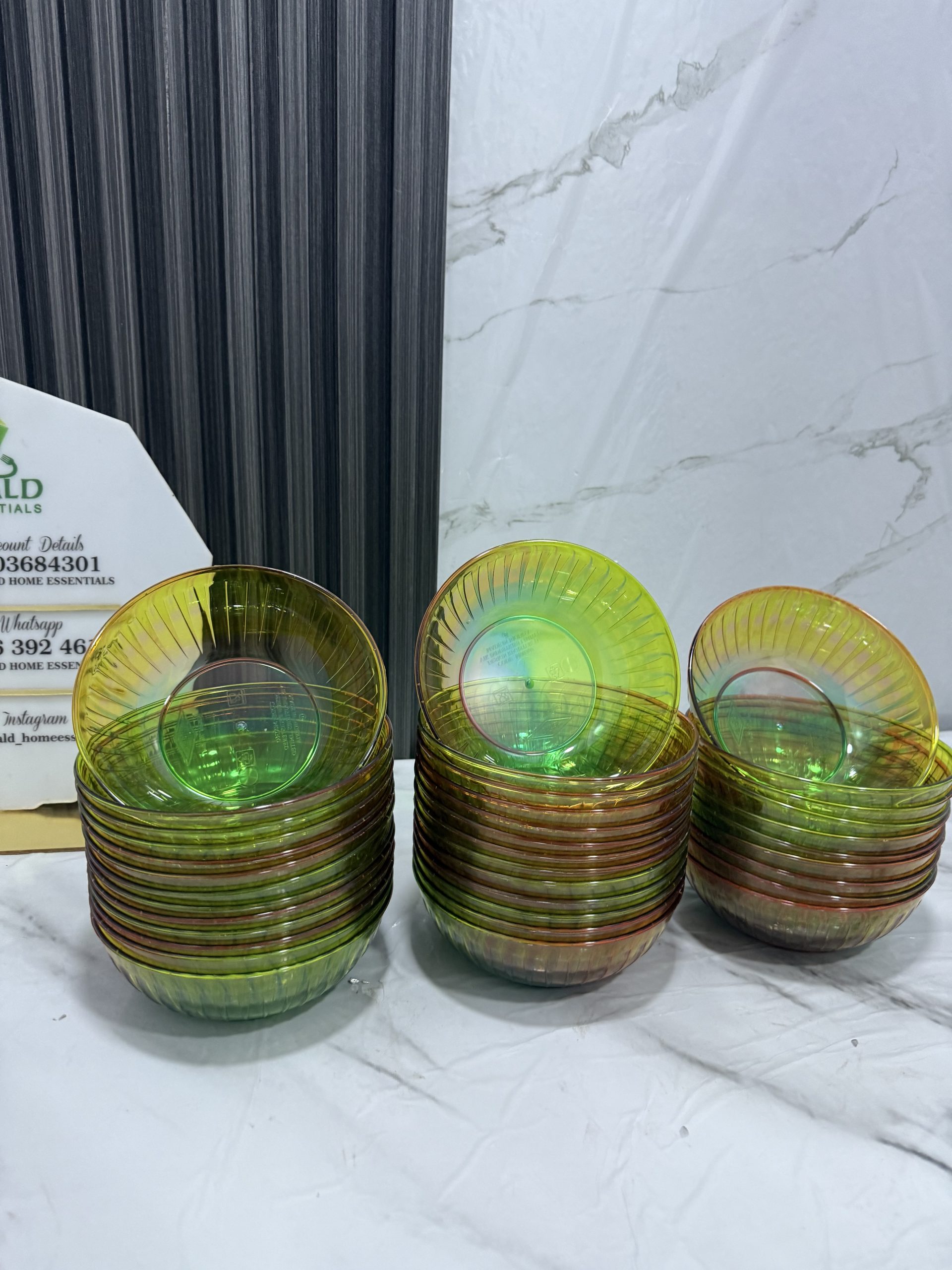 Colored acrylic bowl