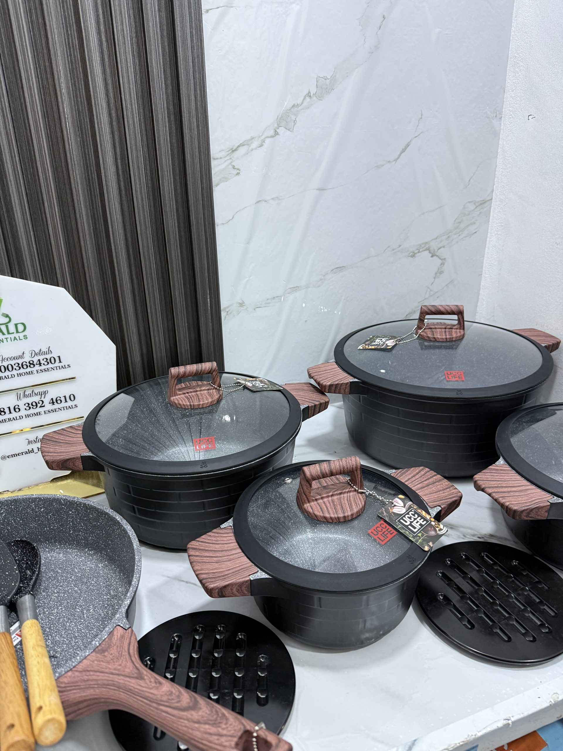 Ucc life brick 5pcs cookware set - Image 2
