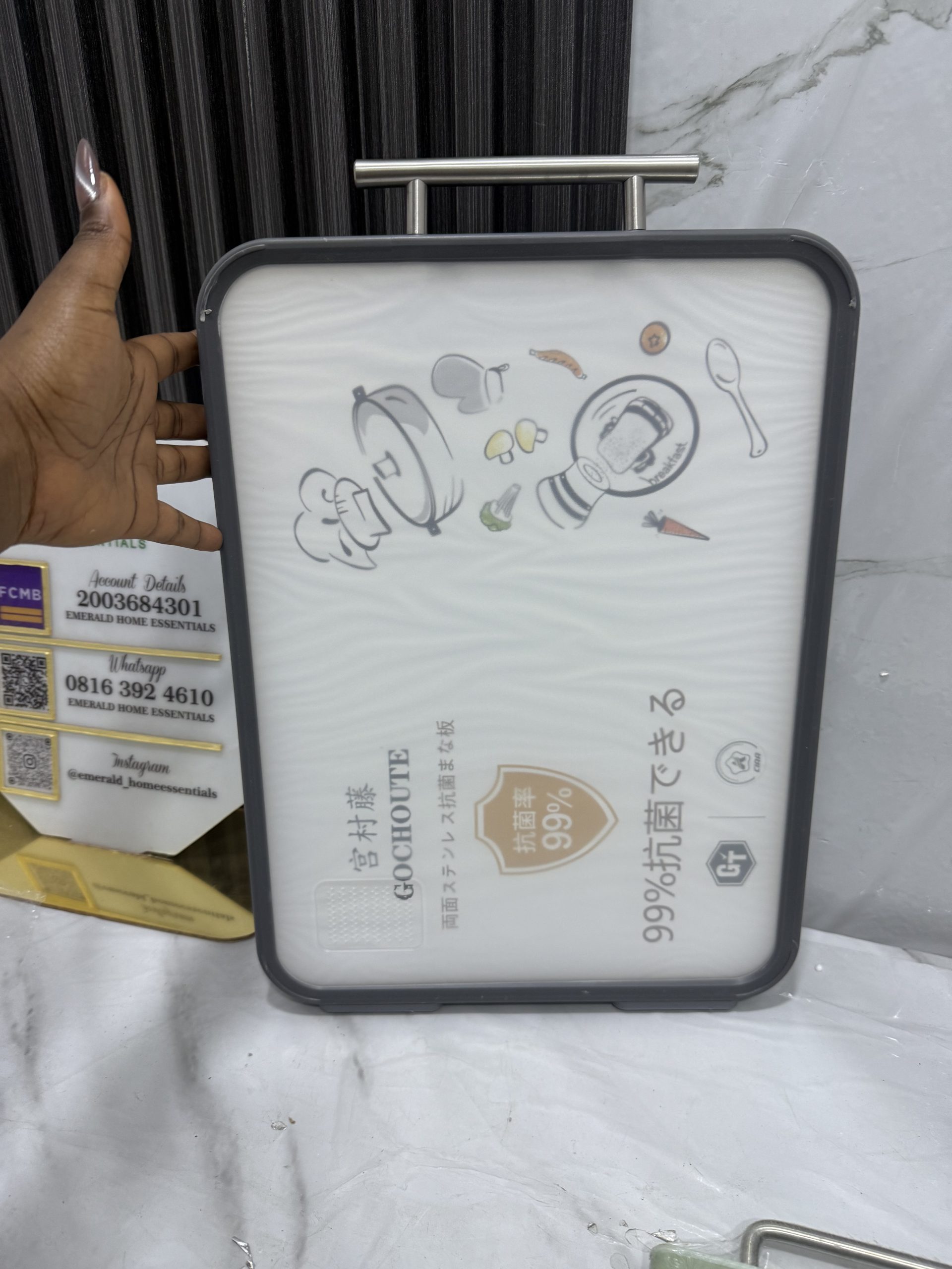 23mm stainless steel chopping board - Image 6