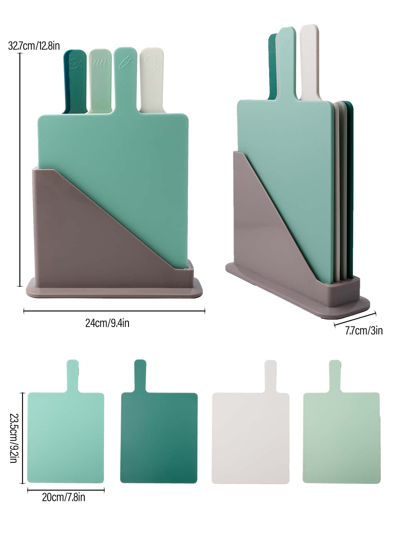 4pcs color index chopping board set - Image 2
