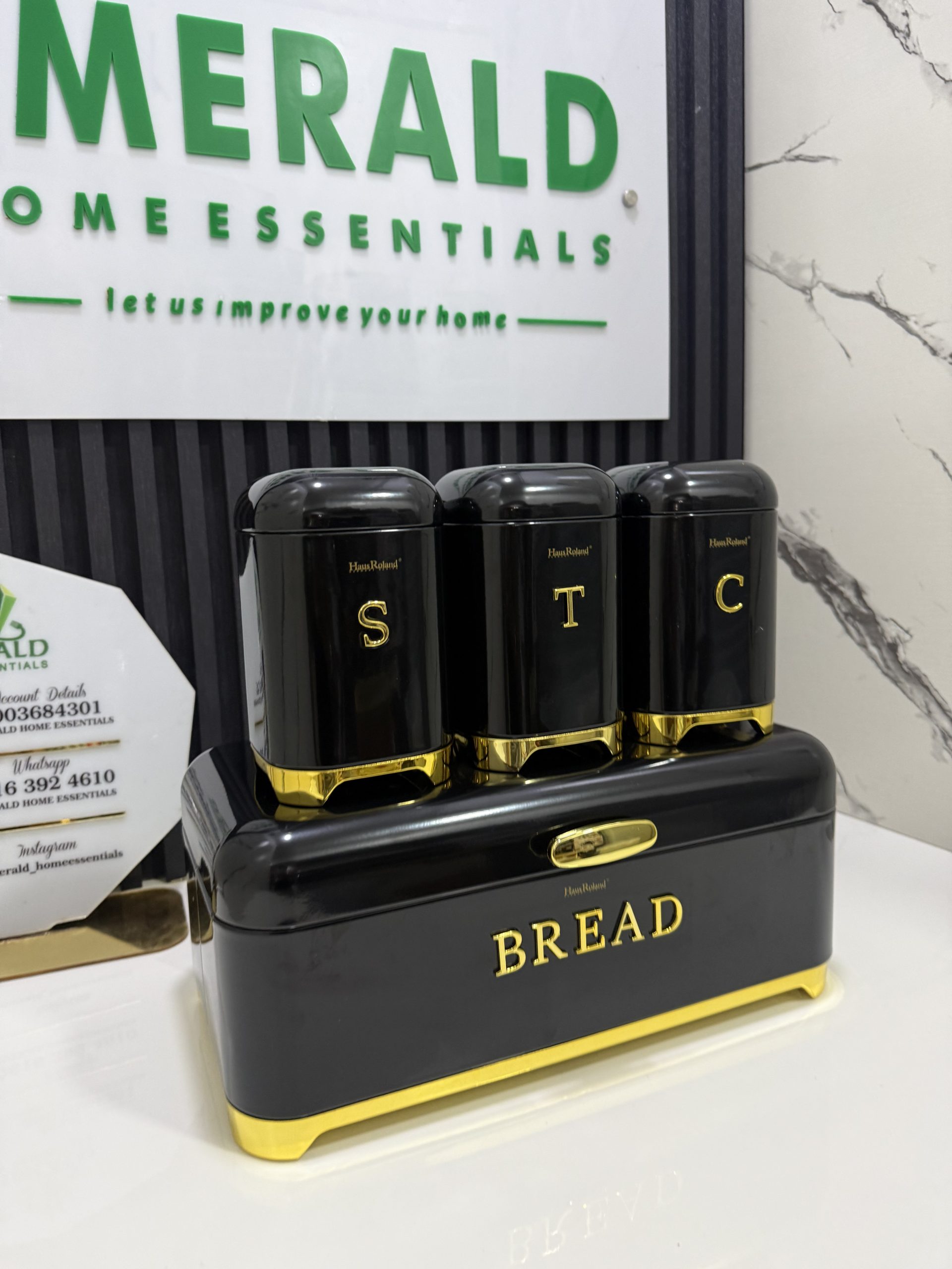 Hausroland premium bread bin set