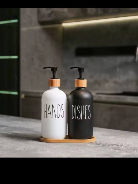 2pcs soap and lotion dispenser