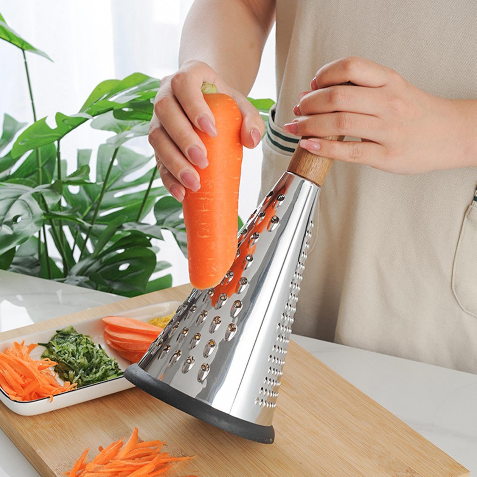 handheld stainless steel cone grater