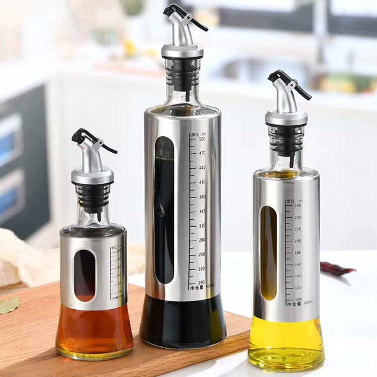 500ml Oil bottle with stainless covers