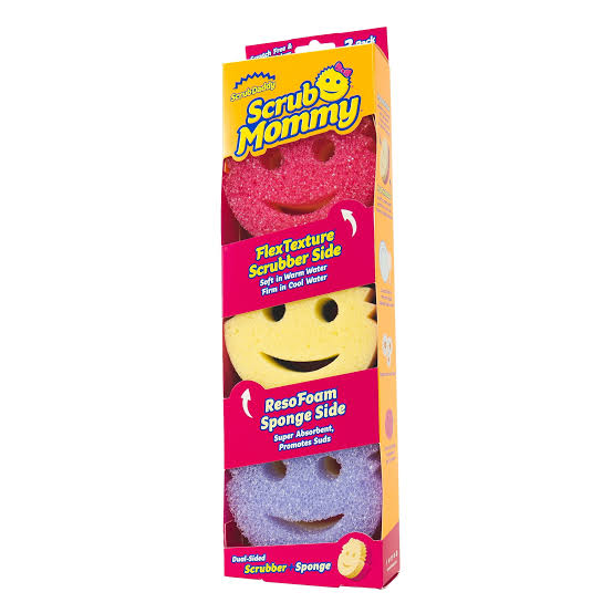3pcs scrub sponge pack
