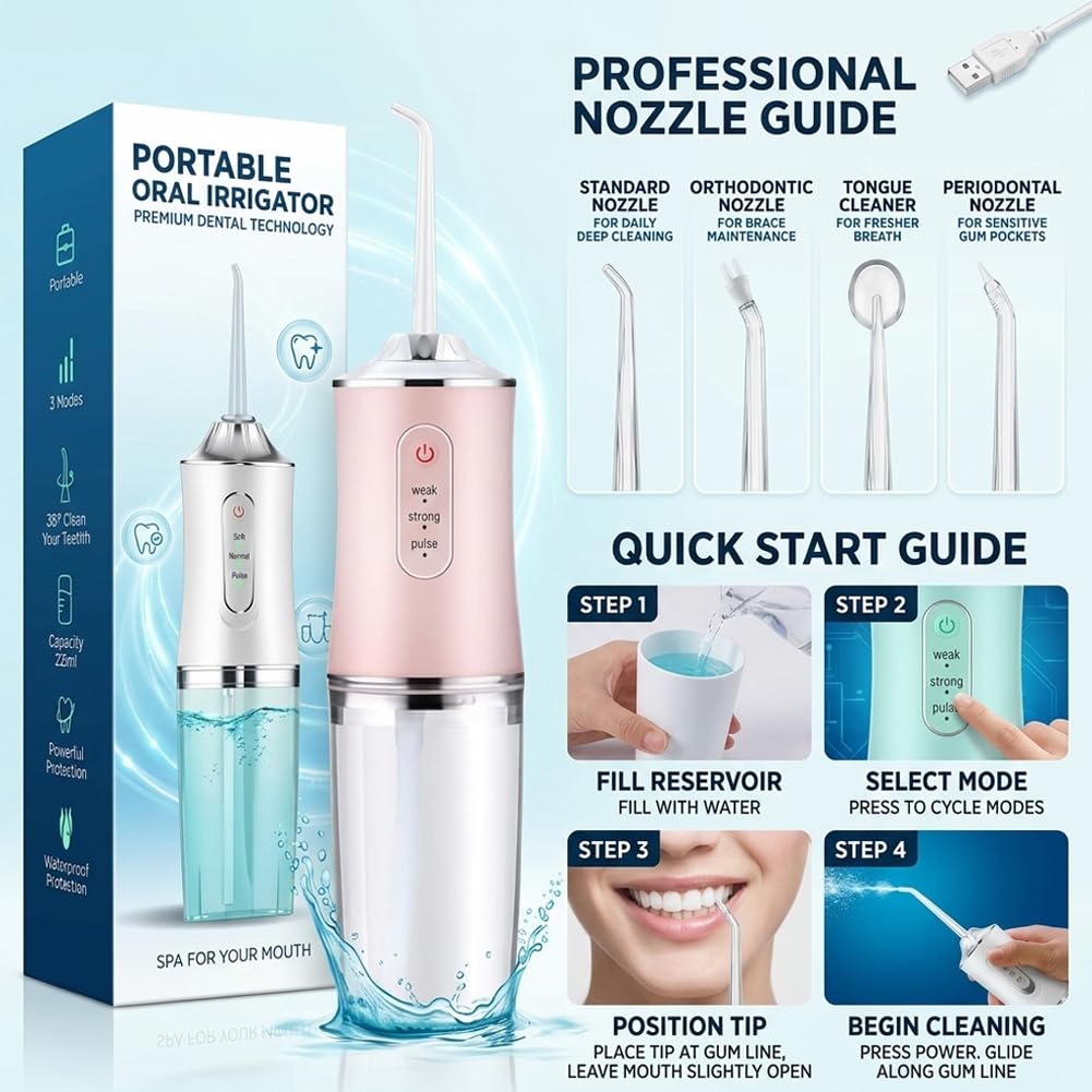 Rechargable oral irrigator /water floss - Image 5