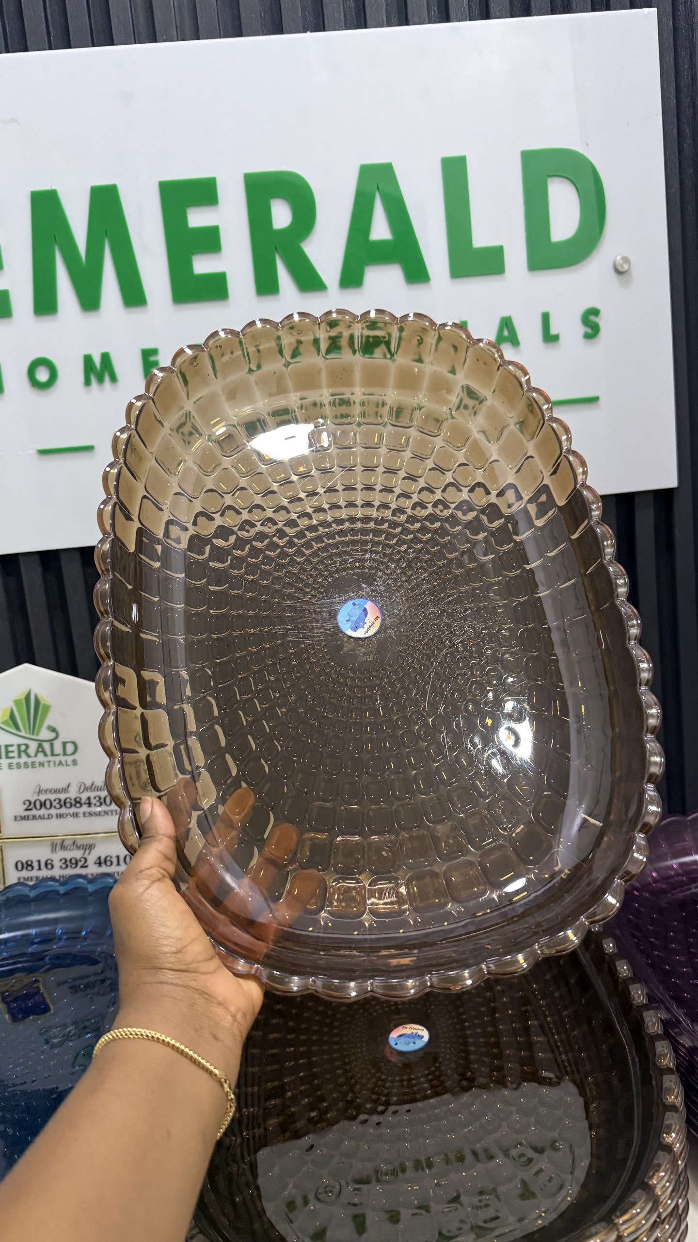 Big size acrylic tray