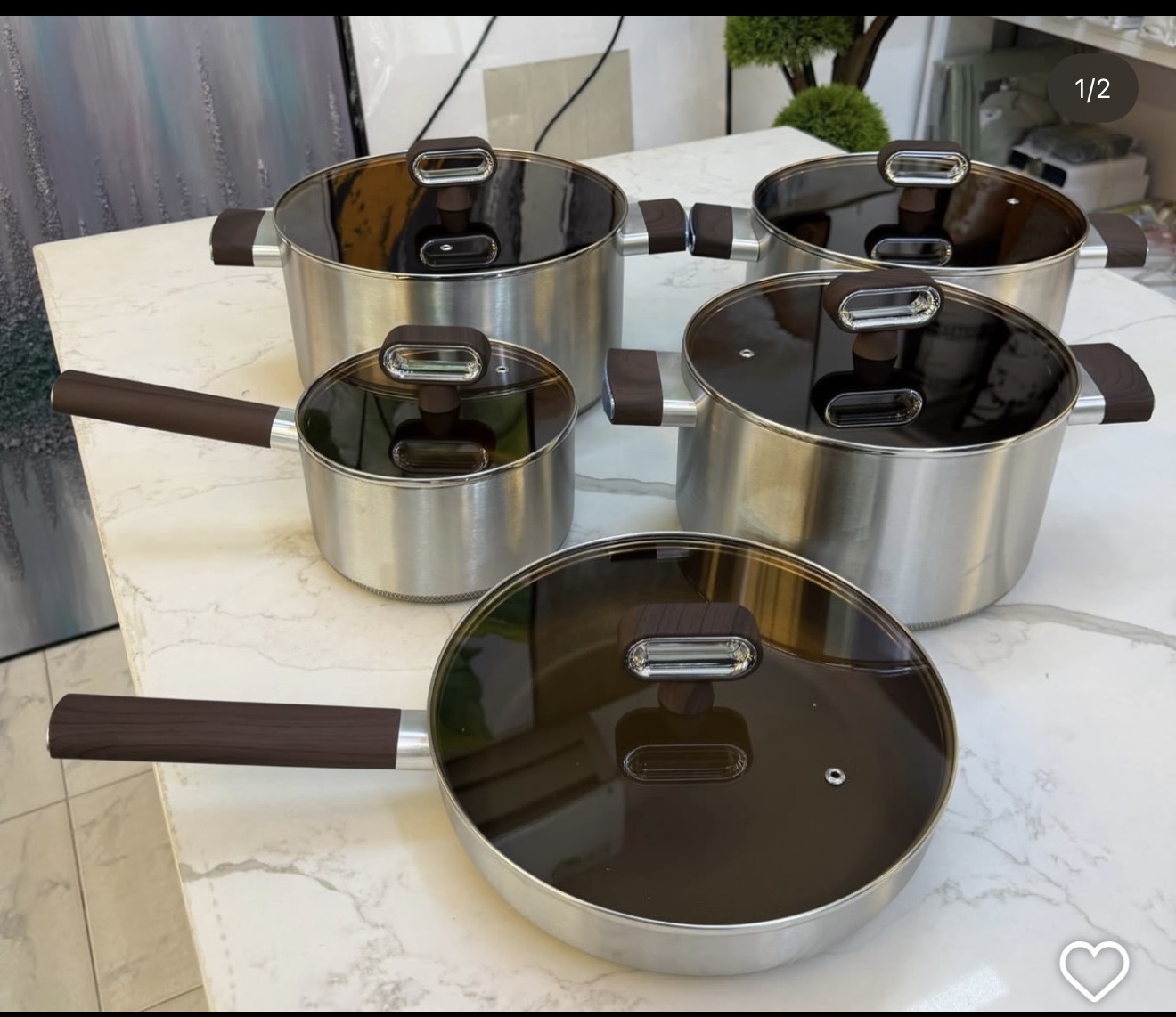 Titanium stainless steel cookware set